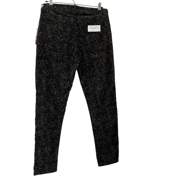 NWT AG x Anthropologie Velvet High Rise Stevie Ankle Skinny Jean brown black 32 - Picture 6 of 16